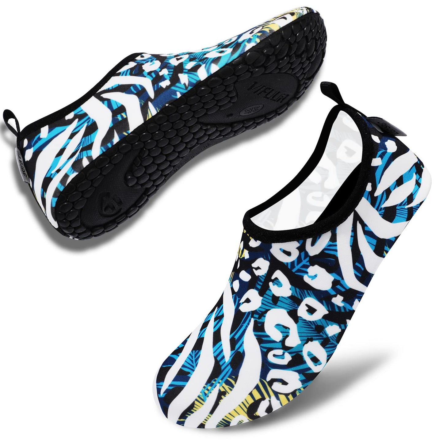VIFUUR Water Shoes for Men Women Barefoot Quick Dry Aqua Socks Slip On