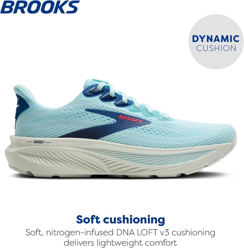 Brooks Women's Ghost 17 Running Shoes - Lightweight & Breathable Comfort | Various Sizes Available