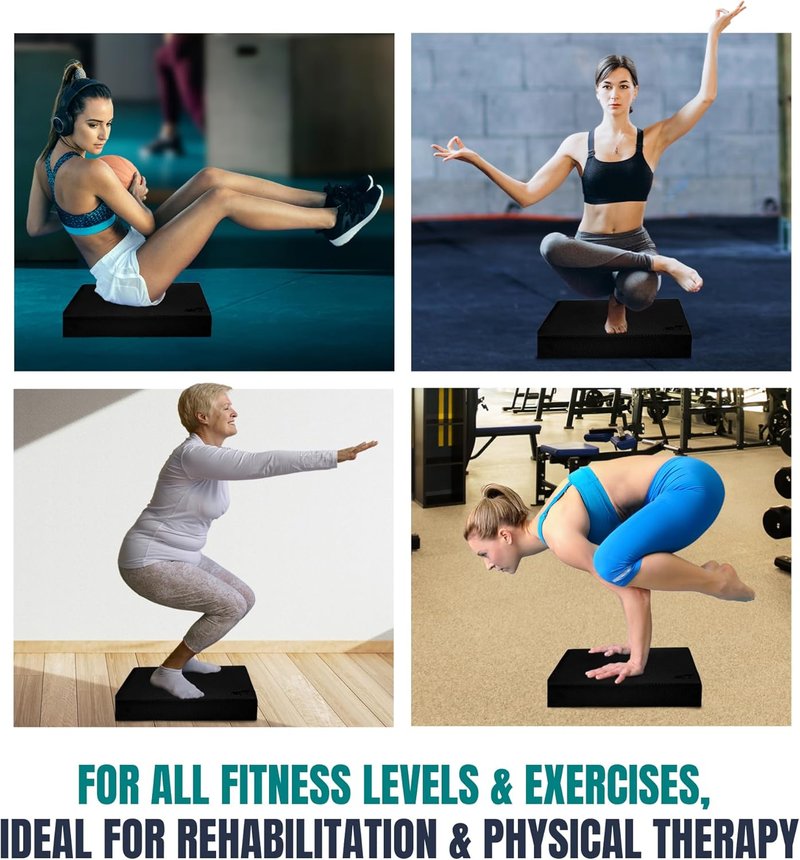 High-Density Balance Pad - Durable TPE Foam for Core Strength & Stability | Non-Slip, Lightweight for Home & Gym Workouts