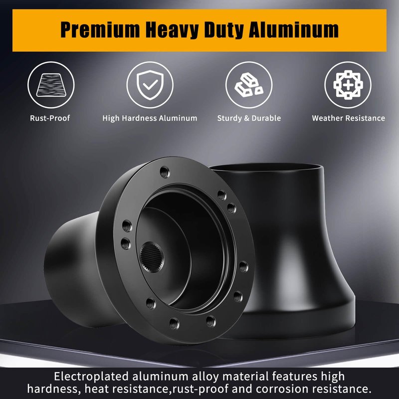 Golf Cart Steering Wheel Adapter Hub for Yamaha G2-G29 Drive/Drive 2 Golf Carts with 5-6 Holes Golf Cart Steering Wheel