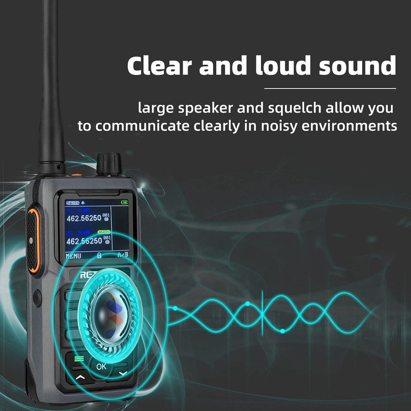 Retevis RB17P GMRS Radio Walkie Talkie, GMRS 2 Way Radio Long Range Walkie Talkies Rechargeable with 2200mAh Battery, SOS Siren, NOAA Scanning & Receiving for Hikers, Campers and Hunters