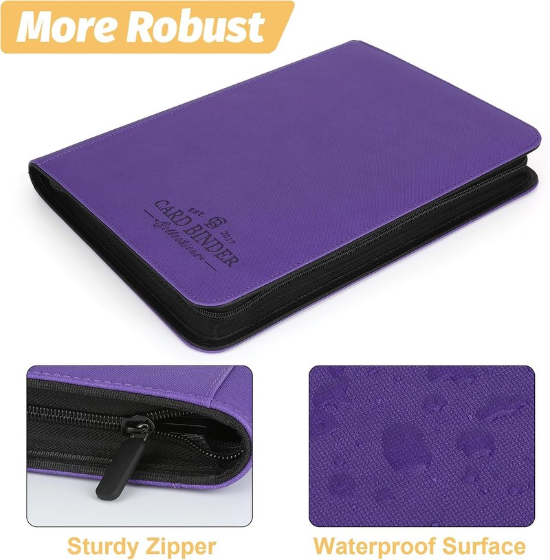 Trading Card Binder - 540 Pocket Album for TCG, MTG, Baseball & Yu-Gi-Oh Cards | Side Loading Design