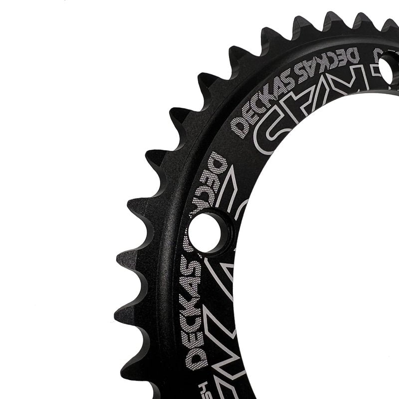 DECKAS Single Speed Chainring 144 BCD 44T 46T 48T 50T 52T 54T 56T Chain Ring Chain Wheel for 7/8/9/10/11/12 - Speed (Black 46T)