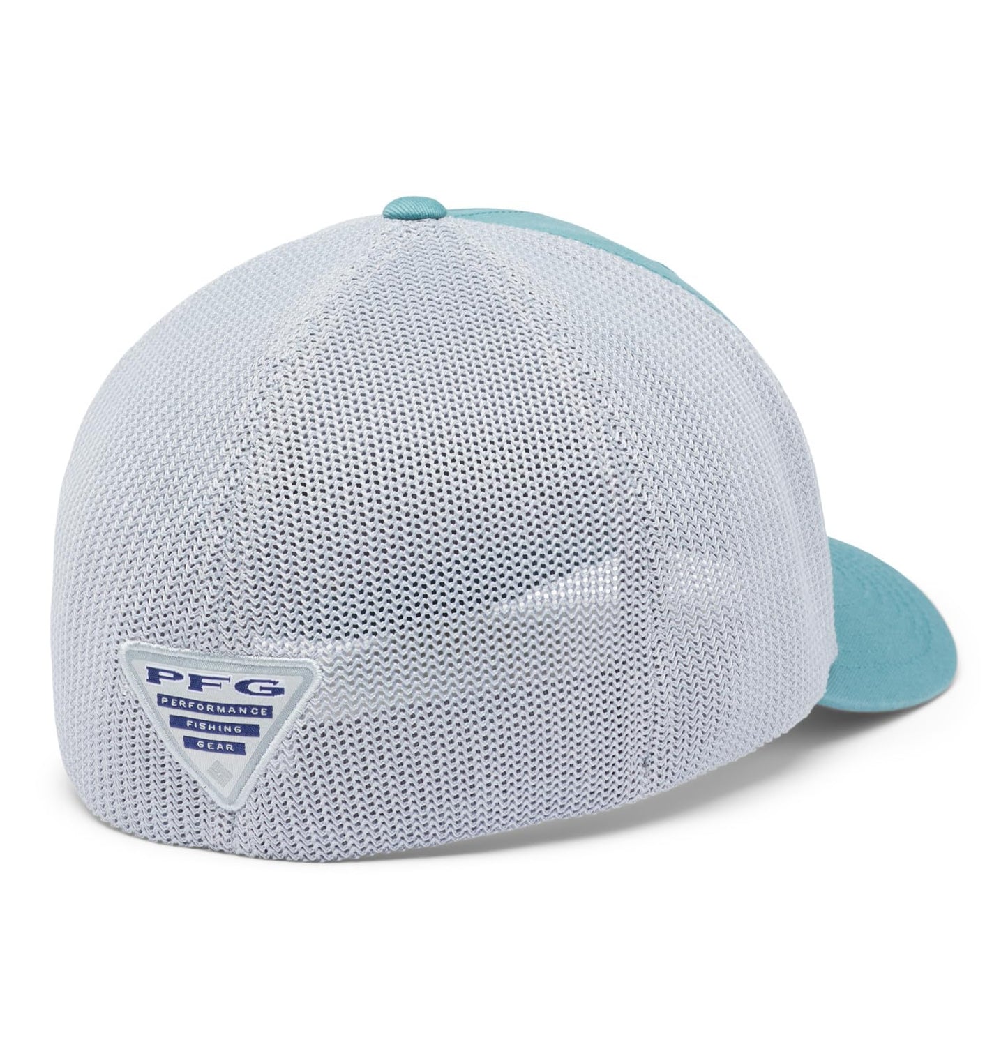 Columbia Unisex PFG Logo Mesh Ball Cap - High Crown, Titanium/Hook, XX-Large