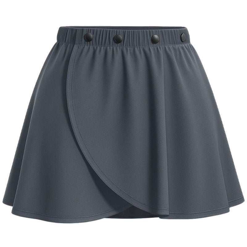 Women's Ballet Skirt, Stretch Dance Wrap Skirt, Quick-Dry Fabric Sport Wrap, Beach Cover Up Skirts Black