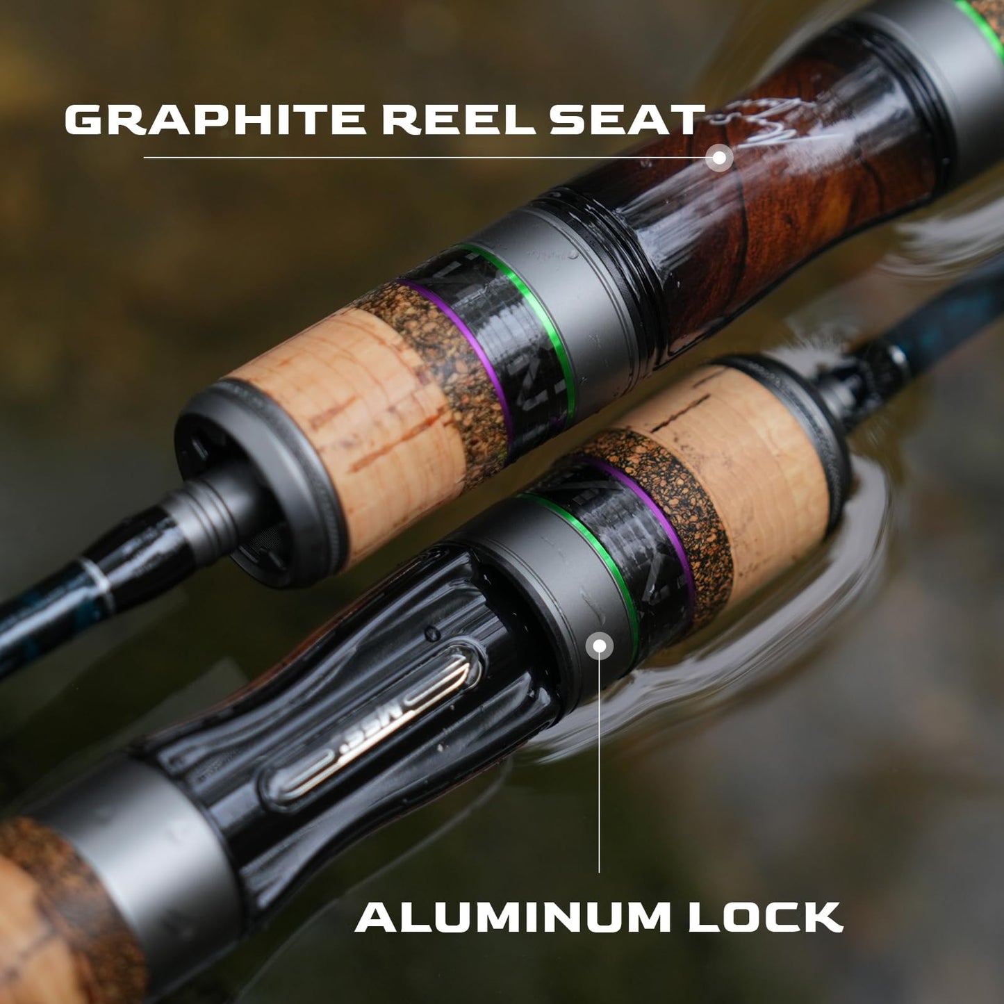 HANDING Magic L BFS Rod 6' Ultralight Fishing Rod 2-Piece for Trout Crappie Bluegill Yellow Perch Sunfish