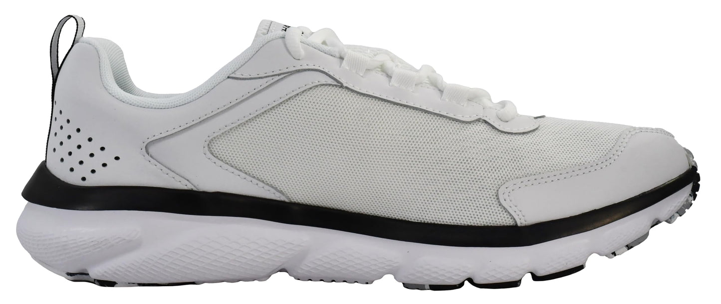 Under Armour Mens Charged Assert 9 Marble Running Shoe, White(101 Black, 11.5 US