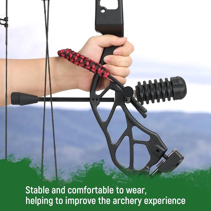 Compound Bow Wrist Sling - Adjustable Archery Strap for Hunting & Target Shooting | Durable & Comfortable