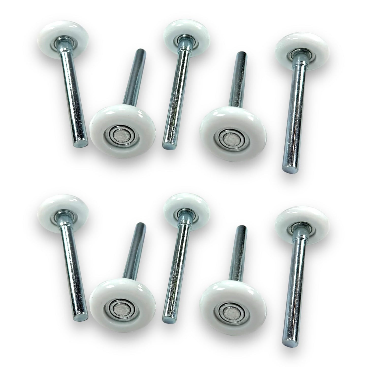 BC Precision Garage Door Rollers 10 Pack, Premium Sealed Nylon, Quiet, Strong, 4" Inch Stems, 2" Inch Rollers, 13 Balls