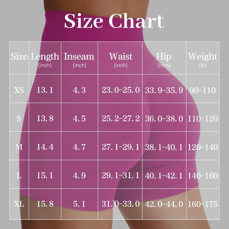 YEOREO Women's High Waist Biker Shorts - SoftHue Tummy Control Gym Shorts | 3.6"/4.5"/6" Sizes
