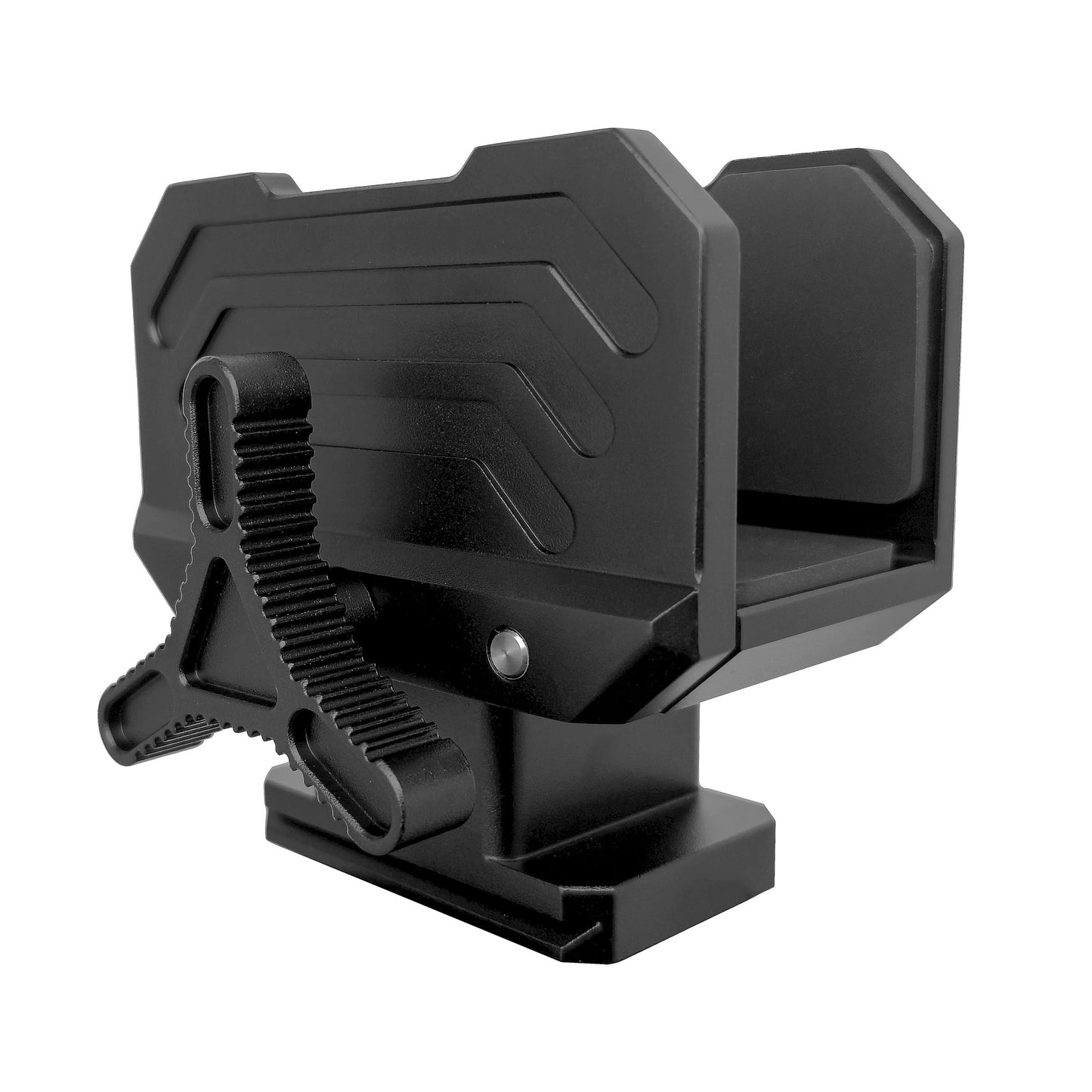 Rifle Saddle Clamp for Tripod with Arca-Swiss Quick Release Base, 1/4" & 3/8" Screw Hole Compatible, Heavy-Duty Shooting Support Mount for Hunting, Target Practice, Crossbow or Rifle Tripods