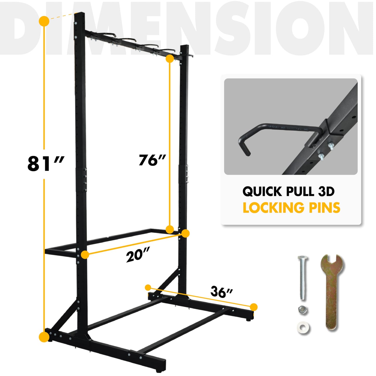 Freestanding 5 Bike Storage Rack for Garage, Hold Multiple Bicycles, Mountain Bikes, Road Bikes, Kids’ Bicycles and E-Bikes