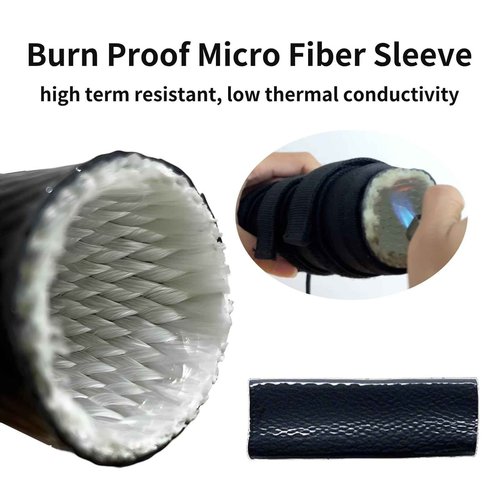 NITIIKA 7.0 inch Suppressor Cover with Burn Proof Micro Fiber Sleeve, 1000℉ Heat Resistant Inner Fiberglass & Silicon Lining Suppressor Wrap,Flame-Retardant Cover Protective Sleeve for Suppressor