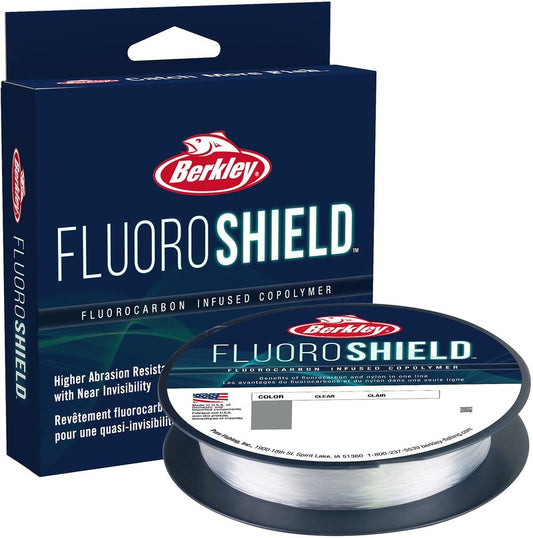 Berkley FluoroShield™, Clear, 4lb | 1.8kg, 300yd | 274m Fishing Line, Suitable for Freshwater Environments, Ocean Blue