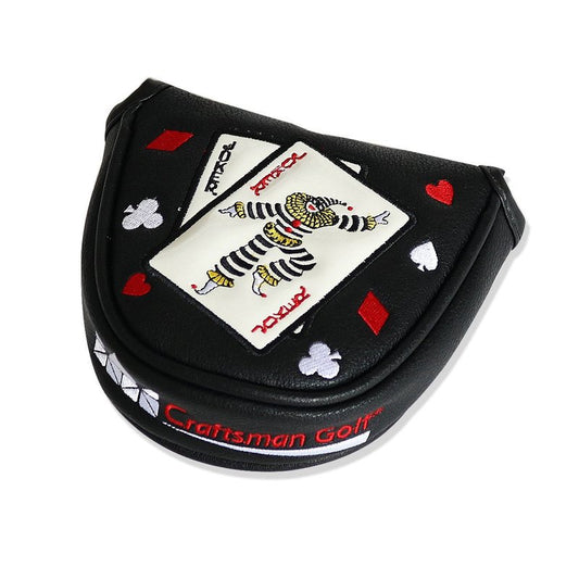 Craftsman Golf Joker Poker Game Clown Mallet Putter Cover Headcover