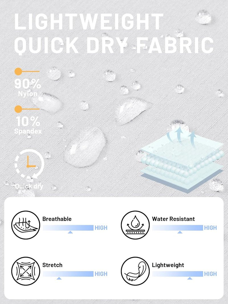 Men's Quick Dry Cargo Shorts - Water Resistant Outdoor Hiking & Golf Shorts | Summer Casual Wear