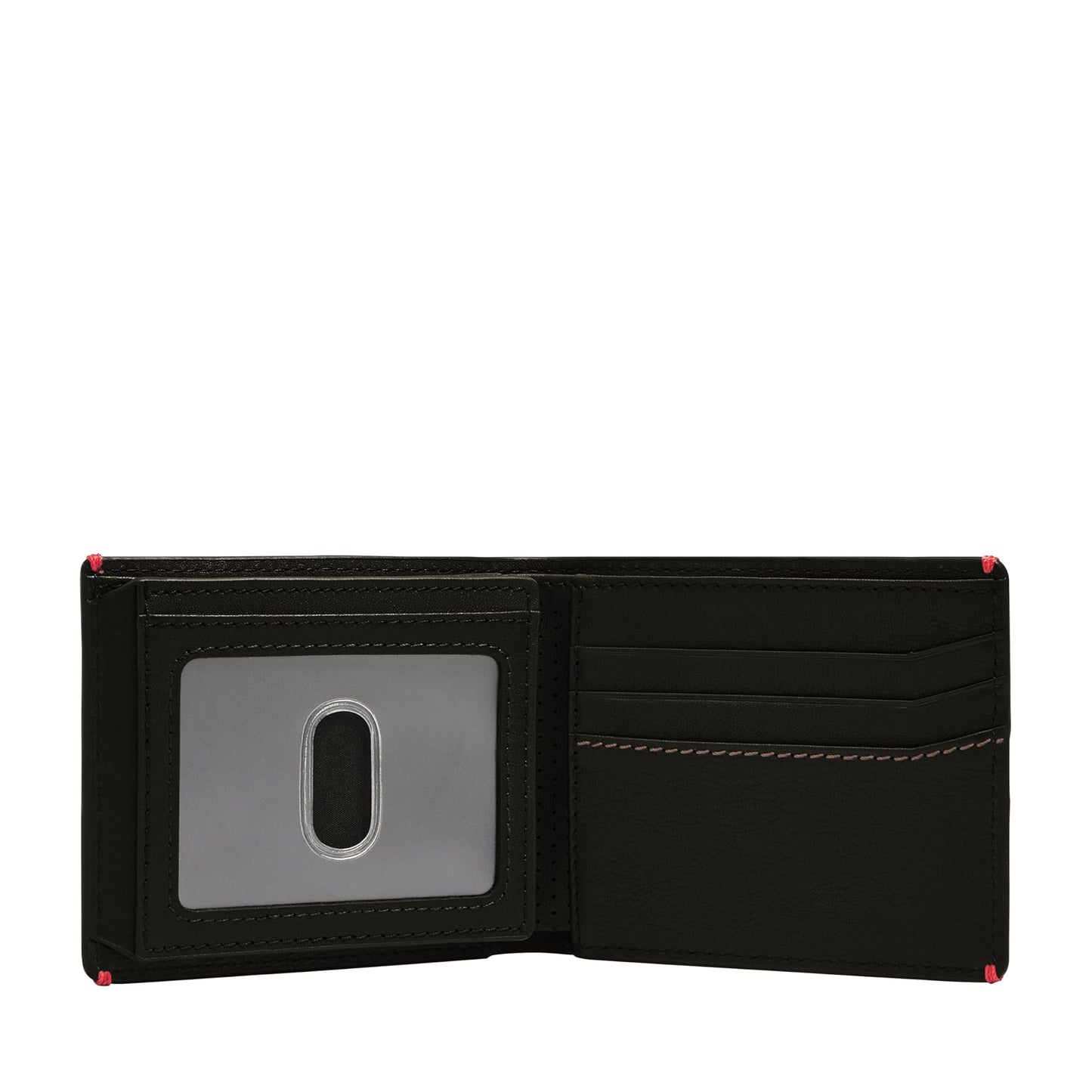 Fossil Men's Sport Tourer Leather Bifold Flip ID Wallet; Slim Wallet for Men, Black