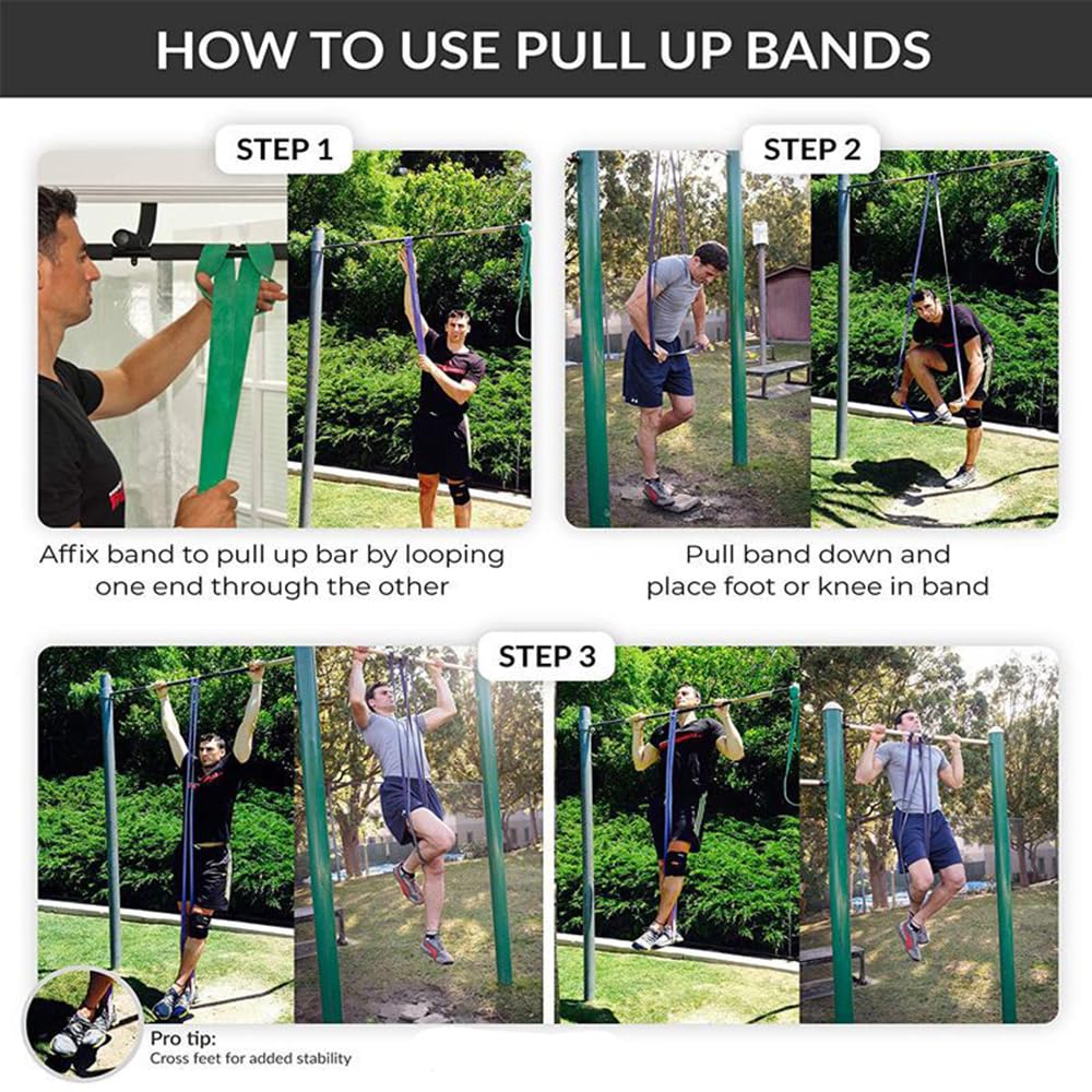 Pull Up Assistance Band - Stretching Resistance Band Heavy Duty Workout Exercise Stretch Fitness Bands Long Resistance Bands Resistance Loop Band