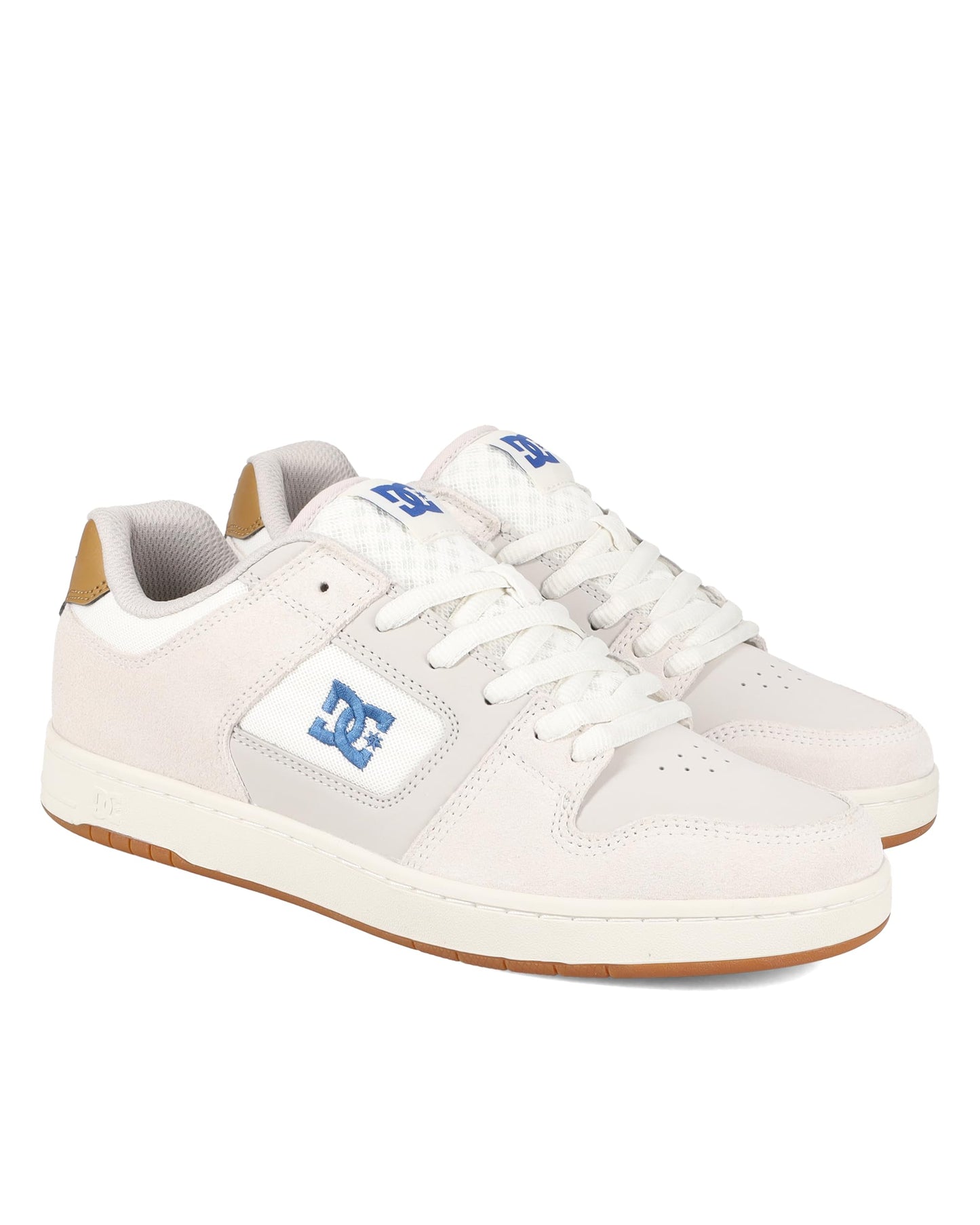 DC Men's Manteca 4 Skate Shoe, TAN/Blue/Gum, 8.5