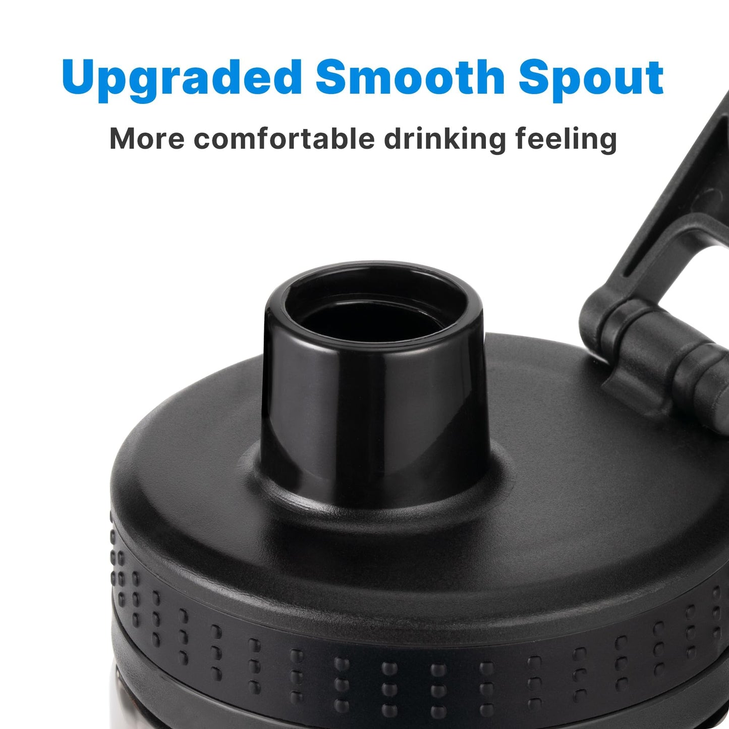 Bluwing Spout Lid for Hydro Flask 32 40 oz Wide Mouth, 2 Pack Replacement Lids Compatible with Hydro Flask 12-64oz Wide Mouth Water Bottle, BPA Free(2 Pack)