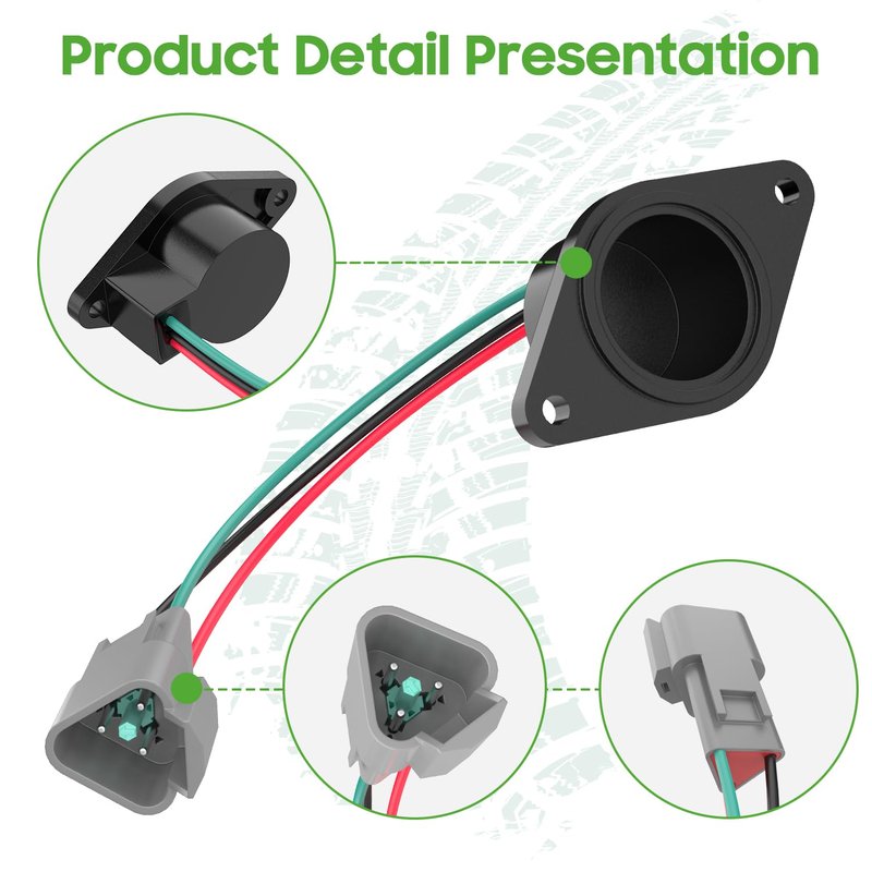 10L0L Golf Cart IQ Speed Sensor with High Speed Magnet for Club Car DS & Precedent 2004+ 48V Electric Carts, Fits ADC Motor, Replaces OEM 102704901 102265601, Easy Install