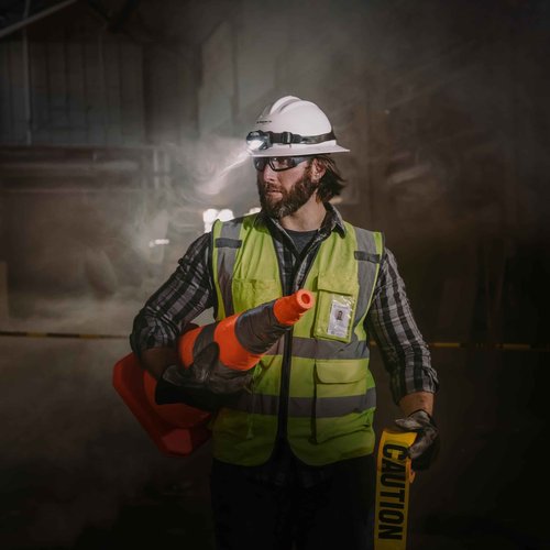 Princeton Tec Vizz Industrial LED Headlamp (420 Lumens, Black), one Size