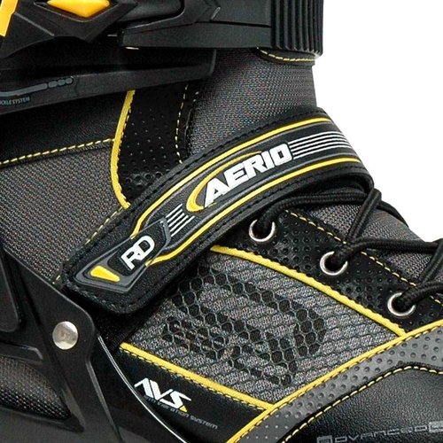 Roller Derby AERIO Q-60 Men's Inline Skates, Black/Yellow, Size 8