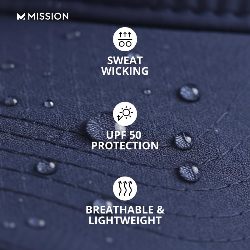 MISSION Cooling Performance Hat, Unstructured Low-Profile Adjustable Fit - UPF 50 - for Running, Workouts & Outdoors (Charcoal)