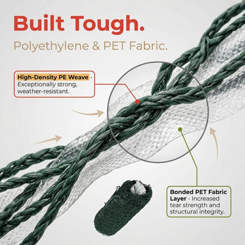 Portable Badminton Net - Outdoor Volleyball Net for Backyard and Beach, Professional Tennis Net for Tennis, Soccer Tennis, , Kids Volleyball - 6.5x0.5m(Green)
