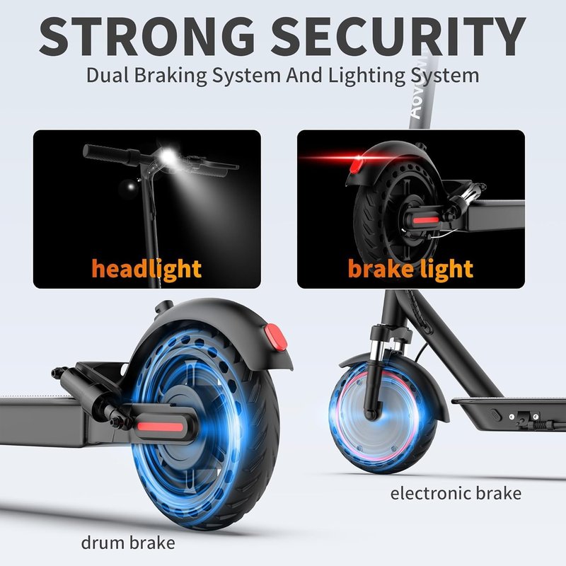 Electric Scooter for Adults & Teens - 350W Motor, 10-21 MPH Speed | Portable, Lightweight, 10-28 Miles Range