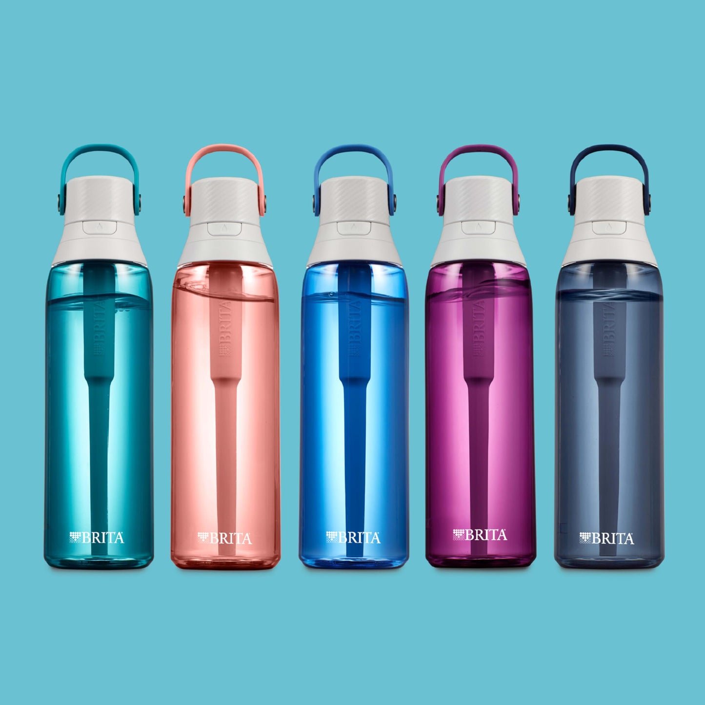 Brita 36390 Premium Water Filter Bottles, 26oz, Orchid (-)