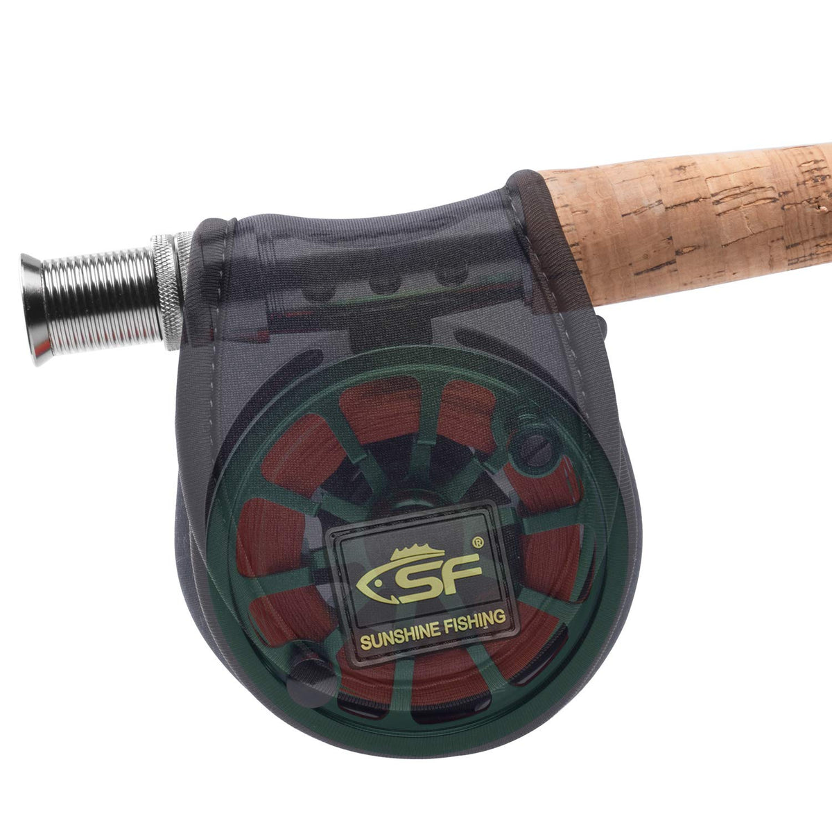 SF Fly Fishing Reel Cover Case Pouch or Fly Reel Black Fit 5/6 wt