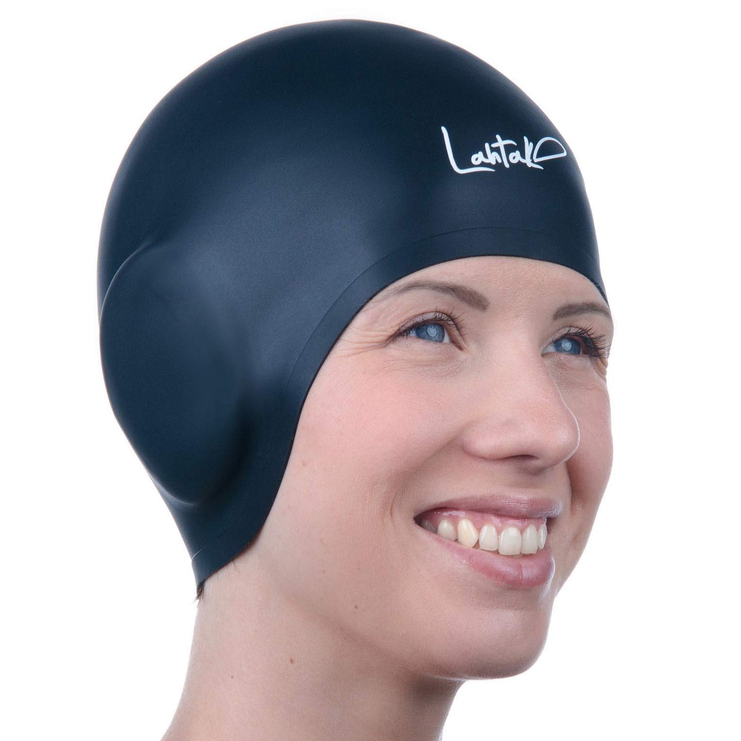 3D Swim Cap with Ear Protection – Silicone Swim Cap for Women & Men