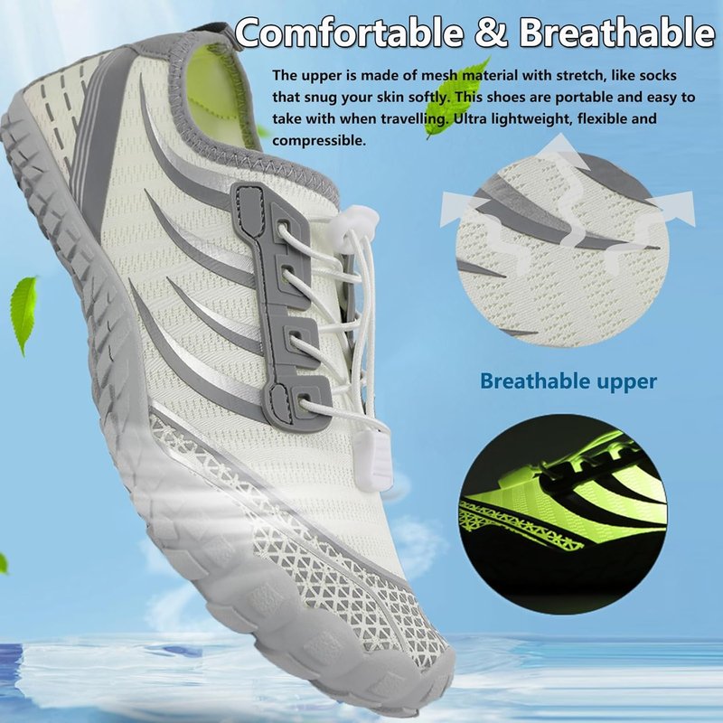 Water Shoes for Men & Women - Quick Dry Barefoot Aqua Sneakers for Beach, Pool, Yoga & Hiking | Lightweight & Flexible