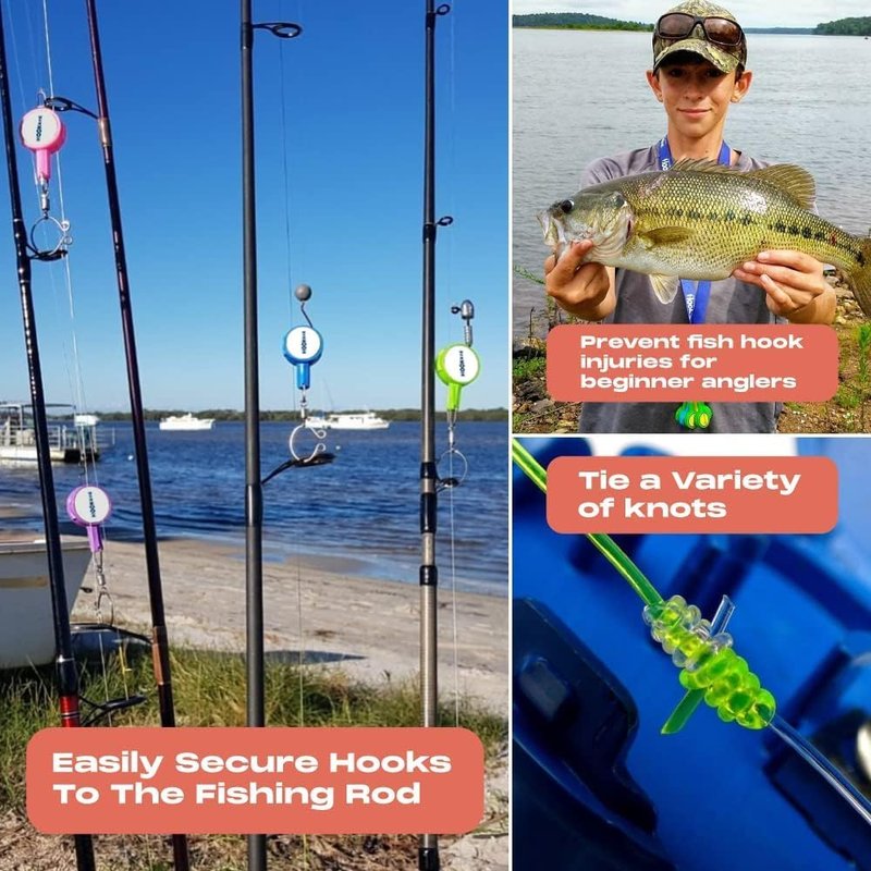 Fishing Knot Tying Tool - HOOK-EZE Fly Fishing Accessories for Easy Line to Hook Connection | Perfect Gift for Anglers