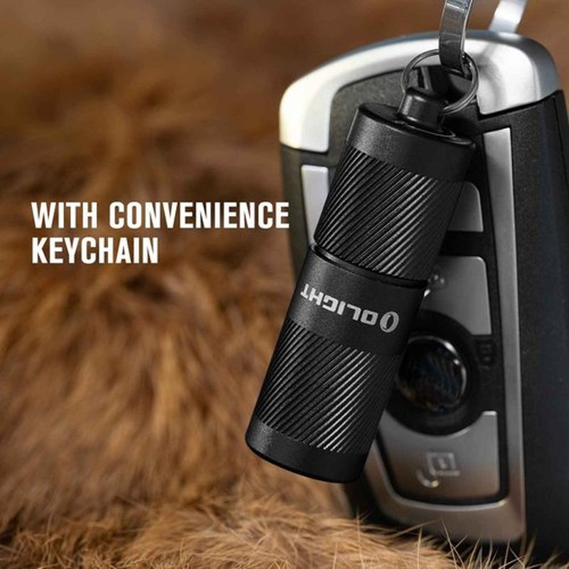 OLIGHT Baton 4 Rechargeable EDC Flashlight, 1300 Lumens Bundle with I1R 2 Pro EOS 180 LMS Keychain Light