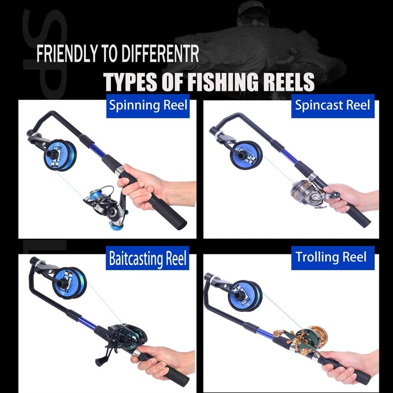 Fishing Line Spooler - Adjustable No Twist Line Winder for Spinning, Casting & Trolling Reels | Portable Design