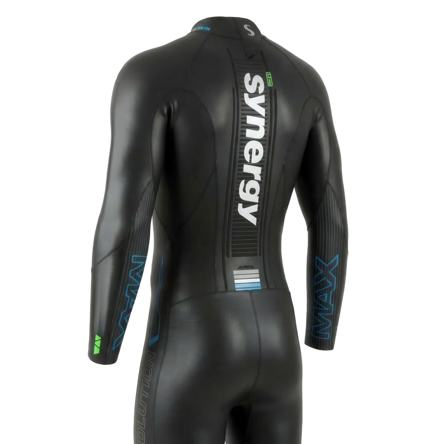 Synergy Triathlon Wetsuit 3/2mm - Volution Full Sleeve Smoothskin Neoprene for Open Water Swimming (Men 25, Men's L1)