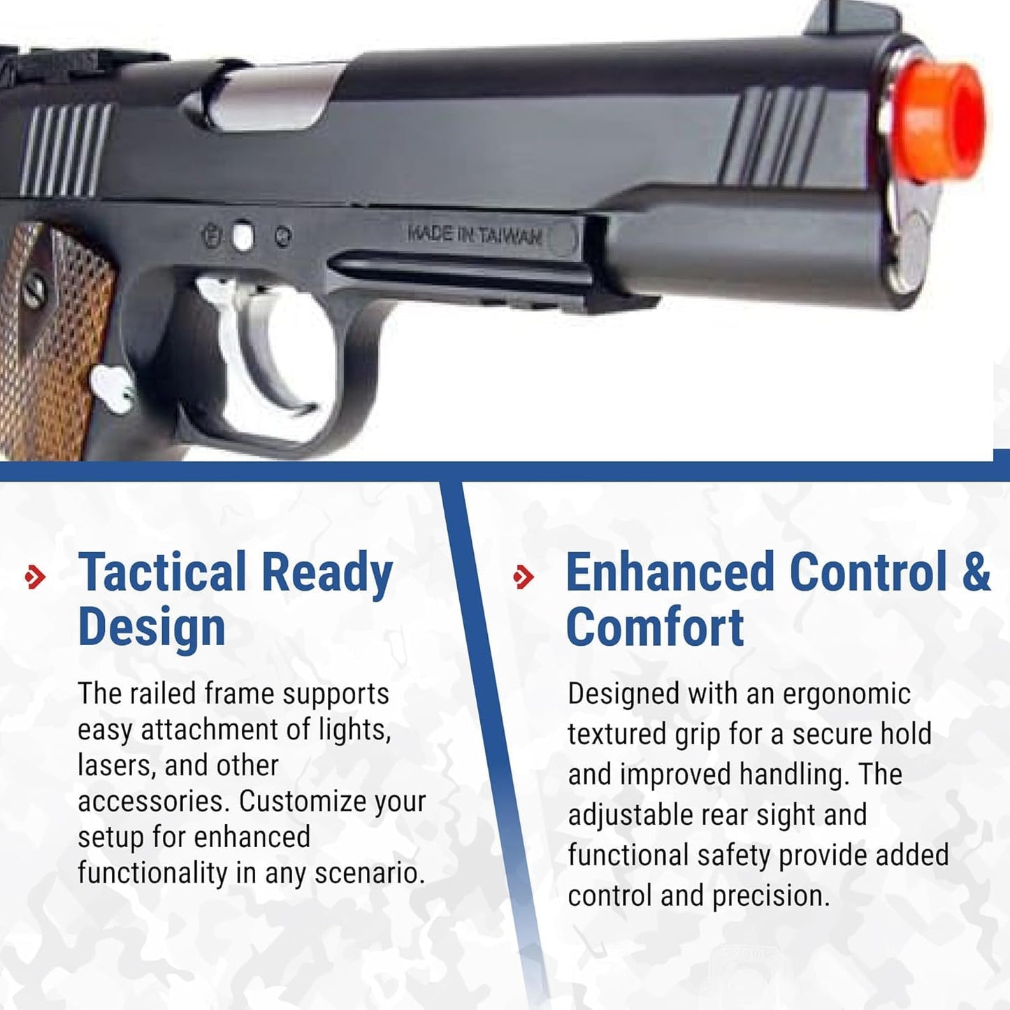500 fps new full metal wg airsoft m 1911 gas co2 hand gun pistol w/ 6mm bb bbs(Airsoft Gun)