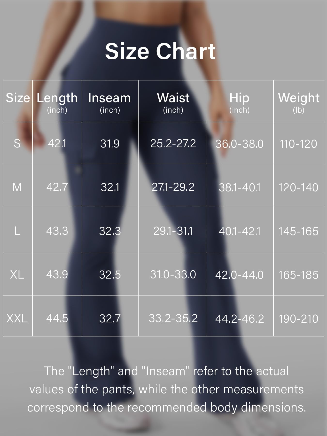 YEOREO CoreFlex Women Workout Flare Leggings with Pockets Hidden Scrunch High Waisted Cargo Gym Yoga Leggings Navy M