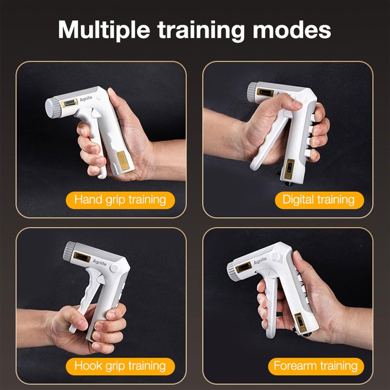 Grip Strength Trainer with Finger Exerciser, Adjustable Resistance 15-176 lbs Forearm Exerciser Finger Strengthener Hand Gripper Strengthener with Counting for Muscle Building and Injury Recover