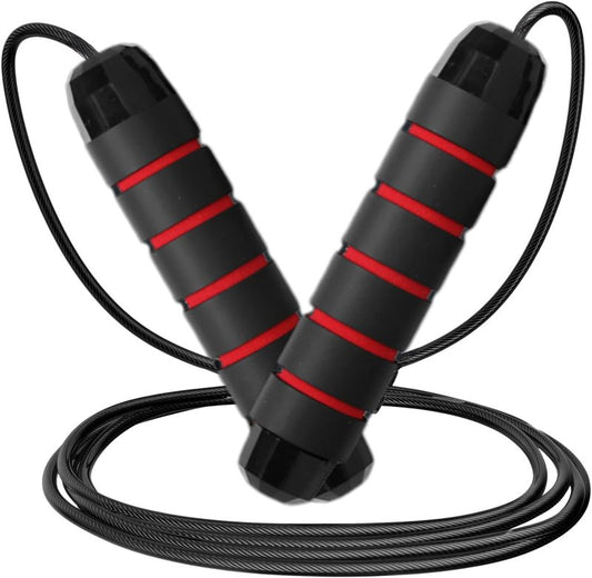Adjustable Jump Rope for Workout | Tangle-Free Foam Handles - Ideal for Kids & Adults, Cardio & Endurance Training