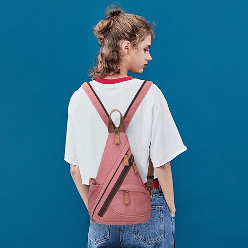 KL928 Sling Bag - Small Crossbody Backpack Shoulder Casual Daypack Rucksack for Men Women