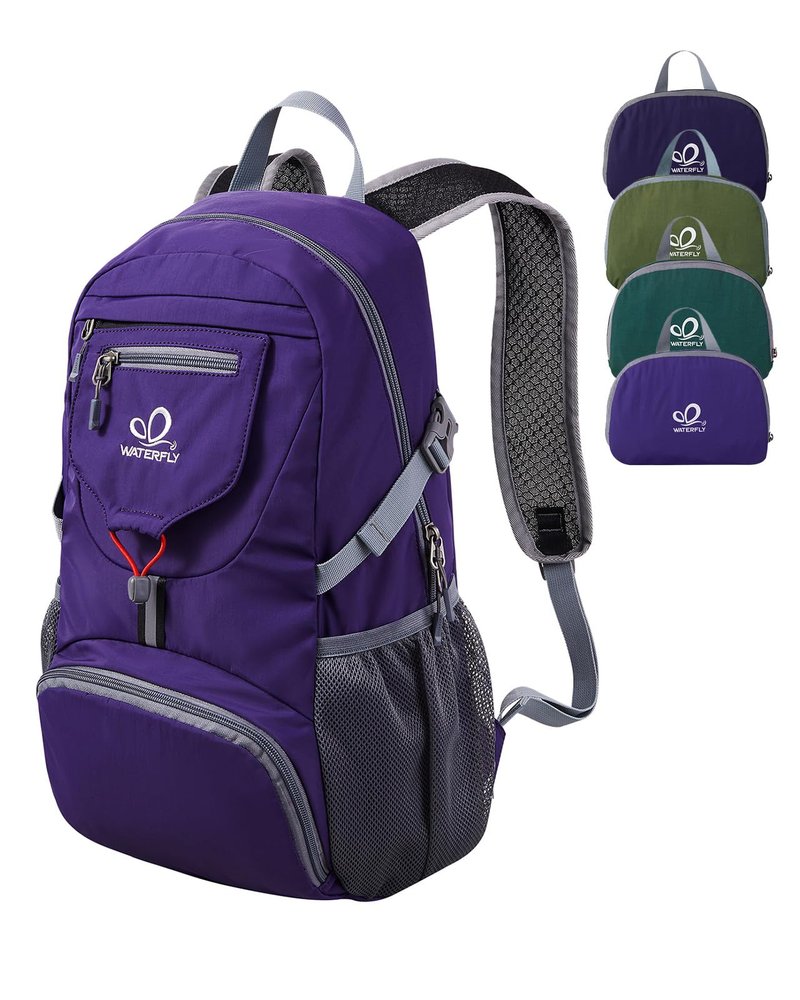 WATERFLY Small Lightweight Packable Backpack: 20l Ultra Light Foldable Travel Hiking Camping Daypack Day Pack for Man Woman