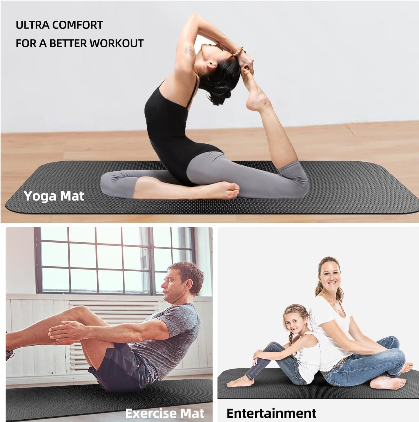 Treadmill Mat - Exercise Equipment Pad for Peloton & Elliptical | Durable Folding Design for Indoor Use