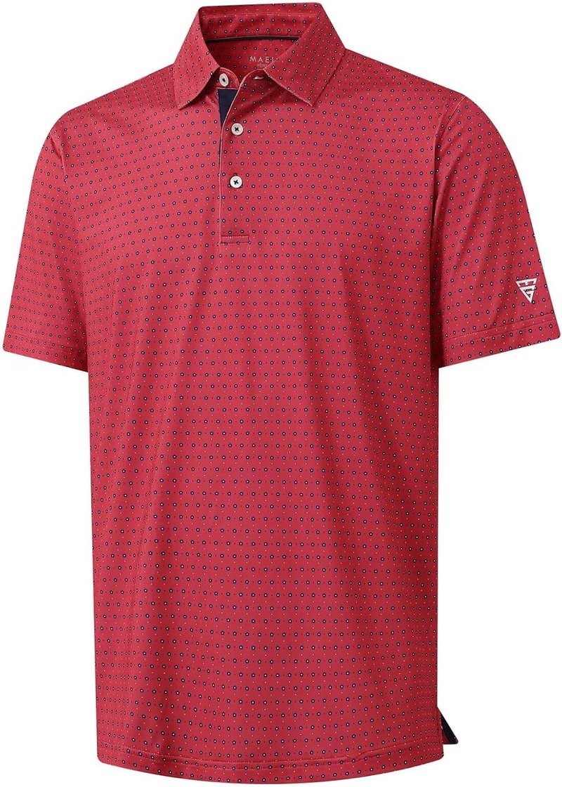 Men's Golf Shirt - Short Sleeve Moisture-Wicking Dry Fit Polo | Performance Patterns