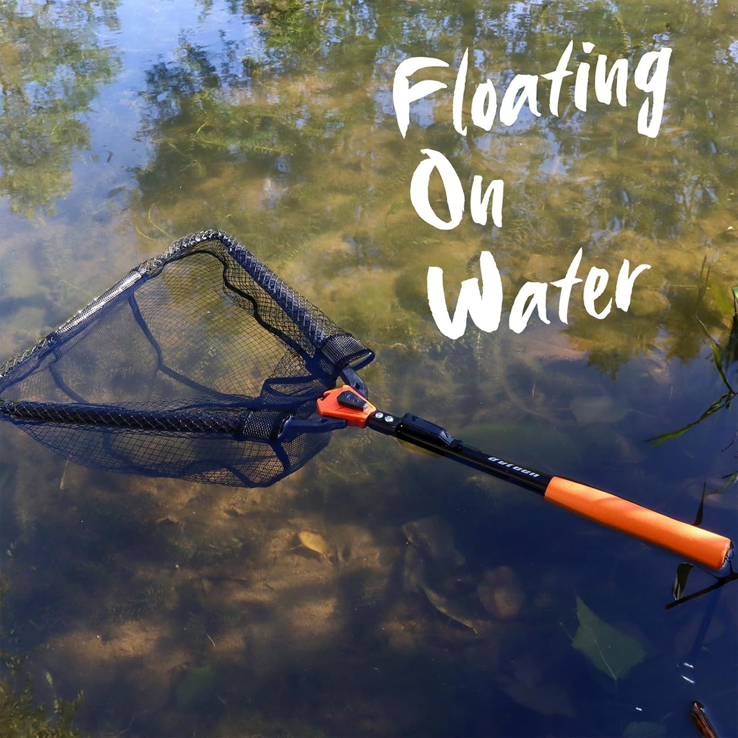 Floating Fishing Net - Lightweight Foldable Design | Ultra-Thin Rubber for Easy Catch & Release
