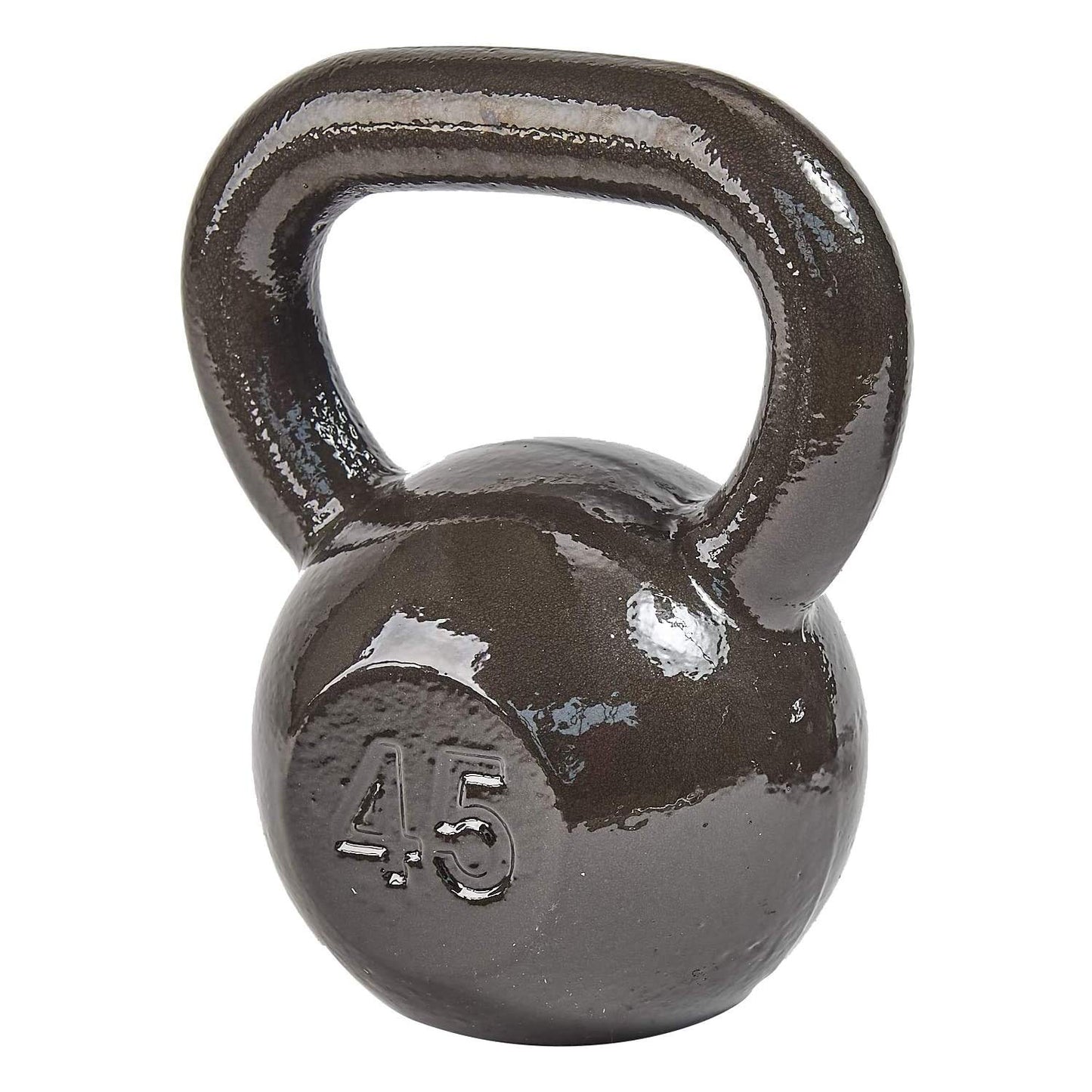 Signature Fitness All-Purpose Solid Cast Iron Kettlebell, 45 Pounds