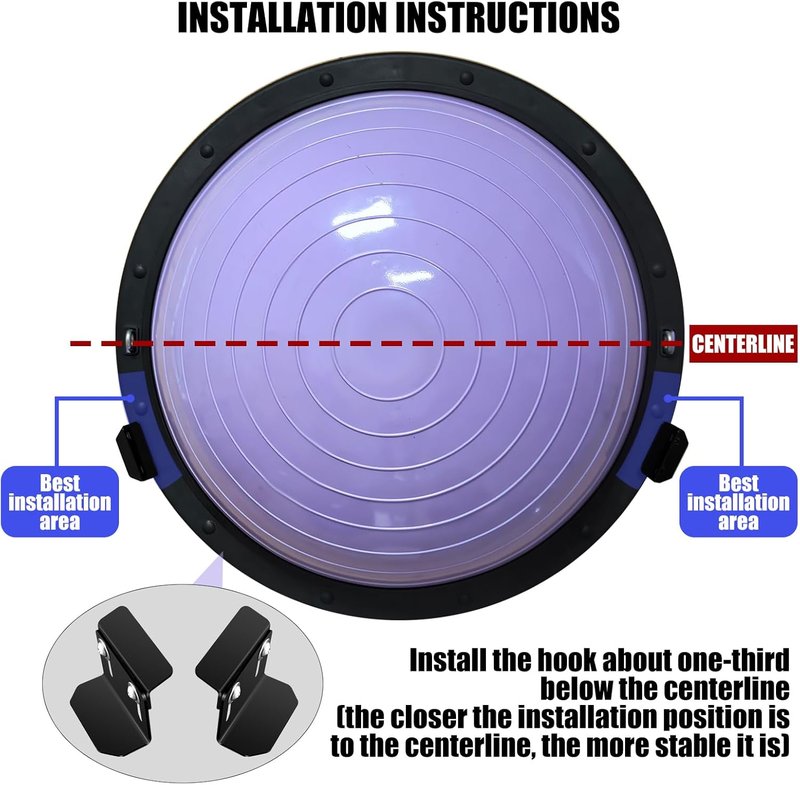 Adjustable Wall Mount Yoga Ball Holder - Space-Saving Exercise Ball Storage Bracket for Home Gym | Fitness Organizer
