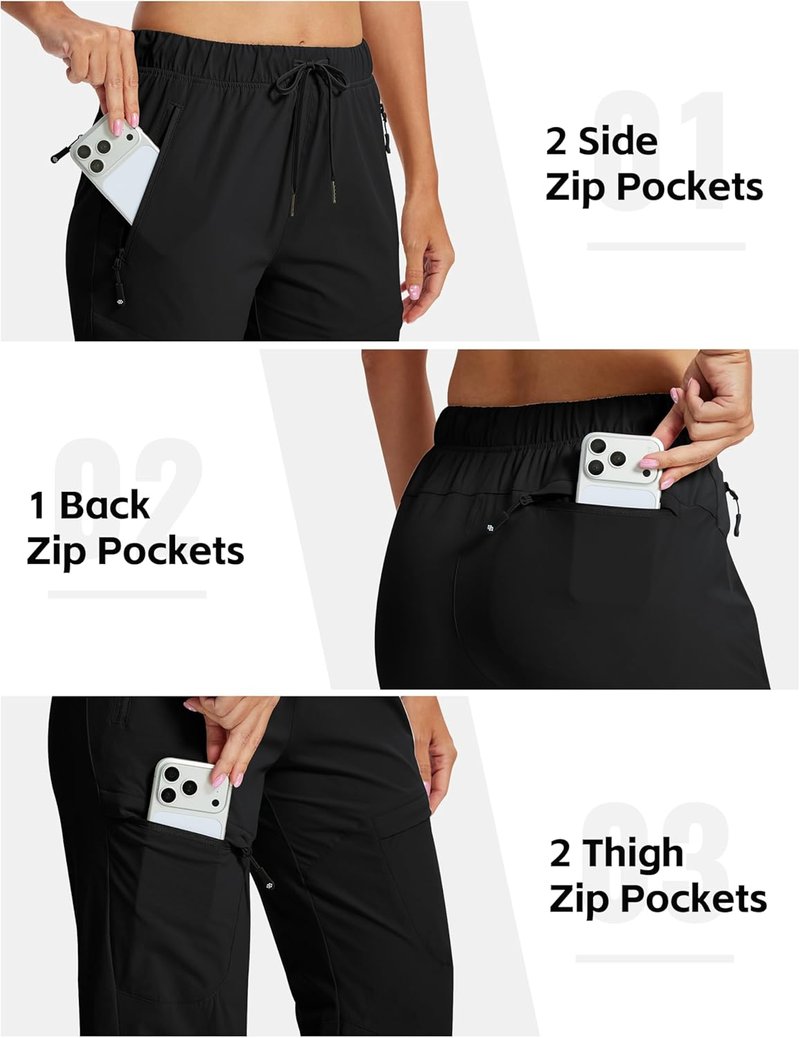 Women's Cargo Hiking Pants - Water Resistant, Lightweight & Quick Dry | Perfect for Travel & Outdoor Work Trips